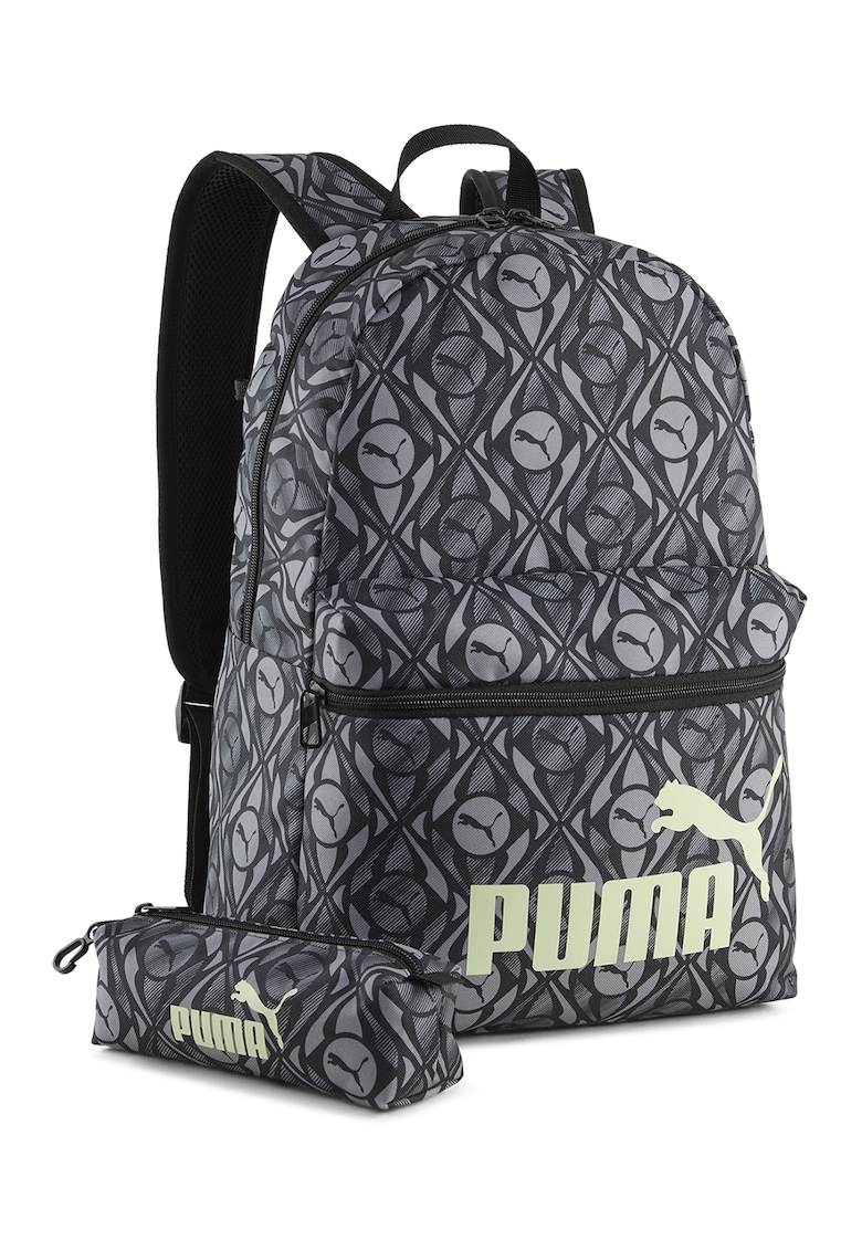 Rucsac si penar PHASE AOP - Negru/Alb murdar/Crem