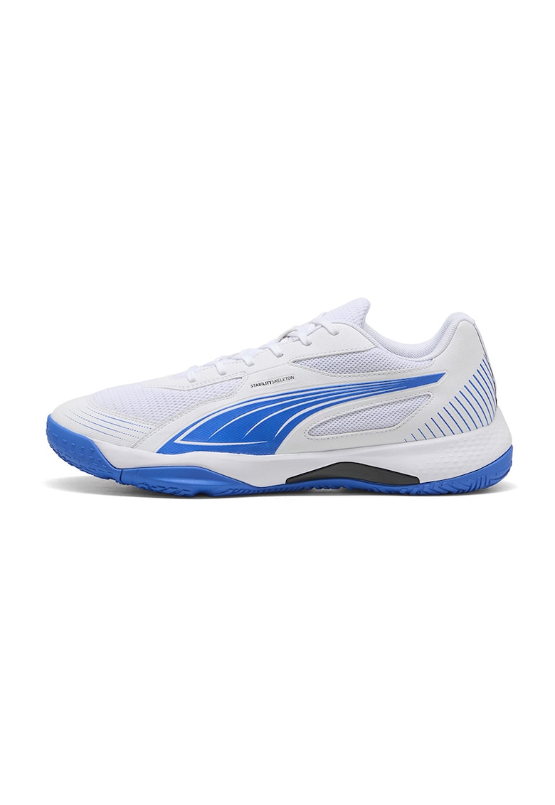 Pantofi Solarflash III low-cut din plasa pentru handball - Albastru royal/Alb optic