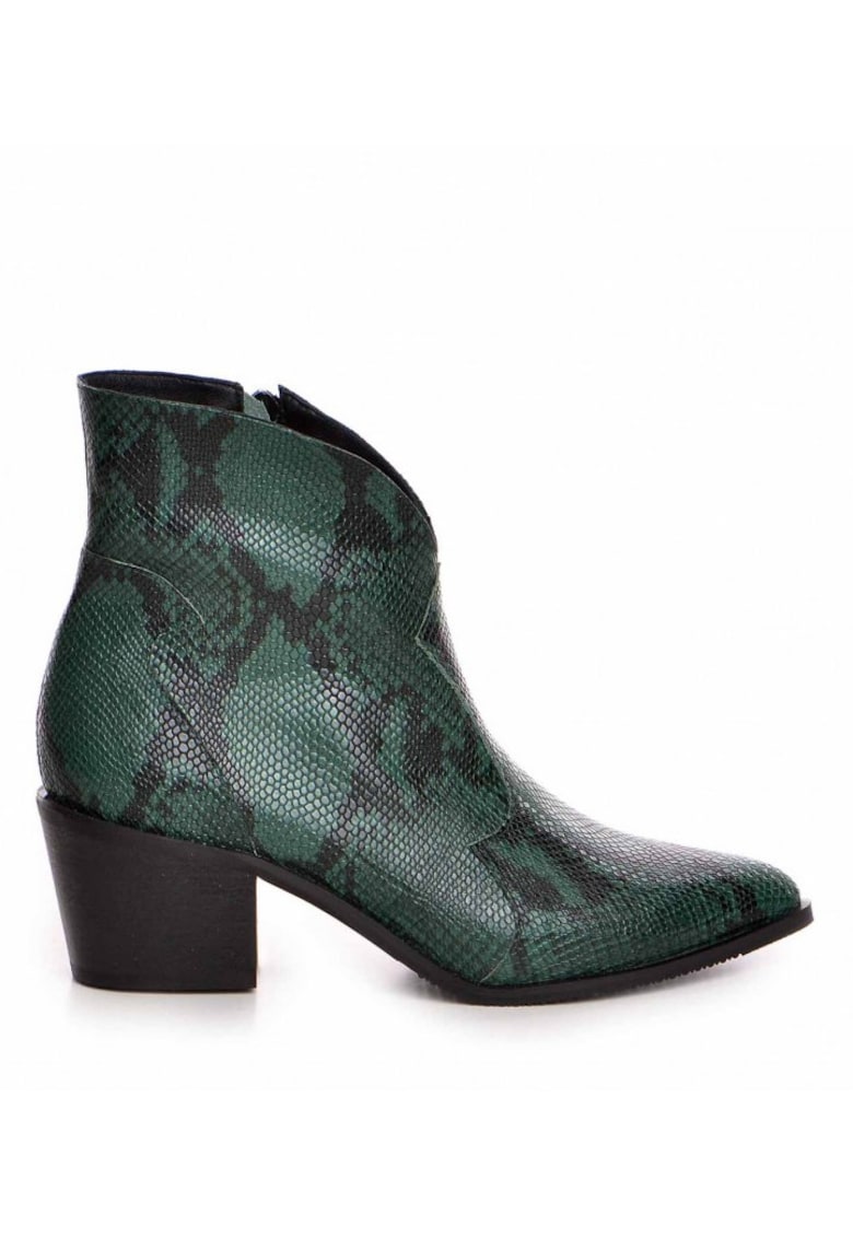 Ciocate dama Piele Naturala Print Verde Bronx