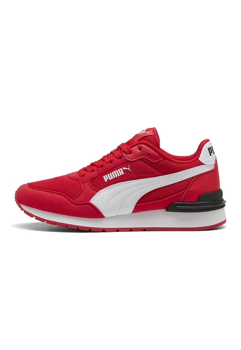 Pantofi sport ST Runner v4 cu insertii din material textil - Rosu/Alb