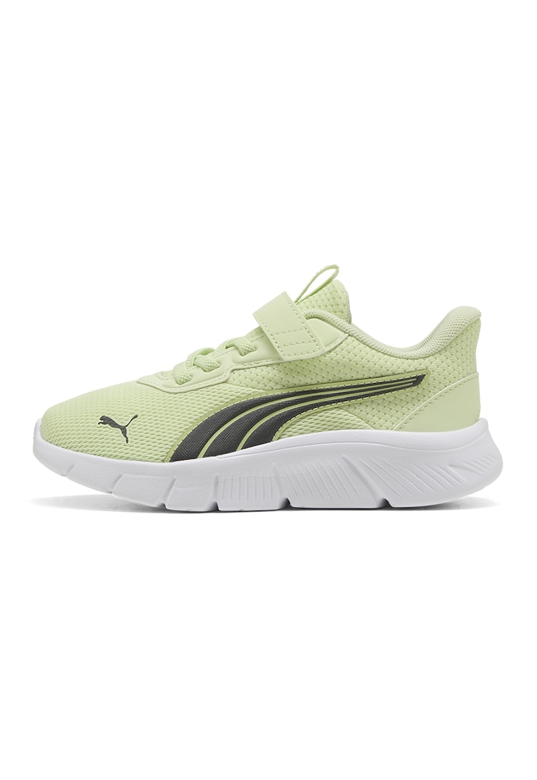 Pantofi sport FlexFocus Modern cu inchidere velcro - Gri antracit/Verde fistic