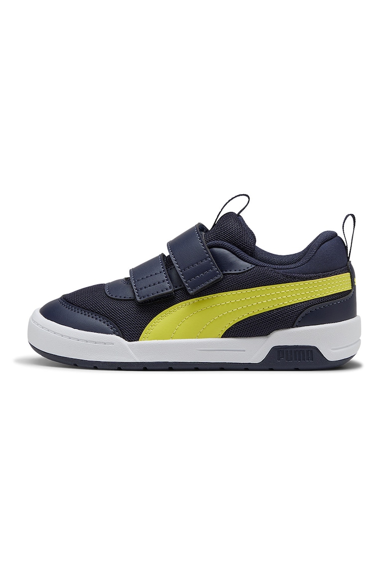 Pantofi sport Multiflex 2 din plasa cu garnituri din piele ecologica - Verde lime/Bleumarin