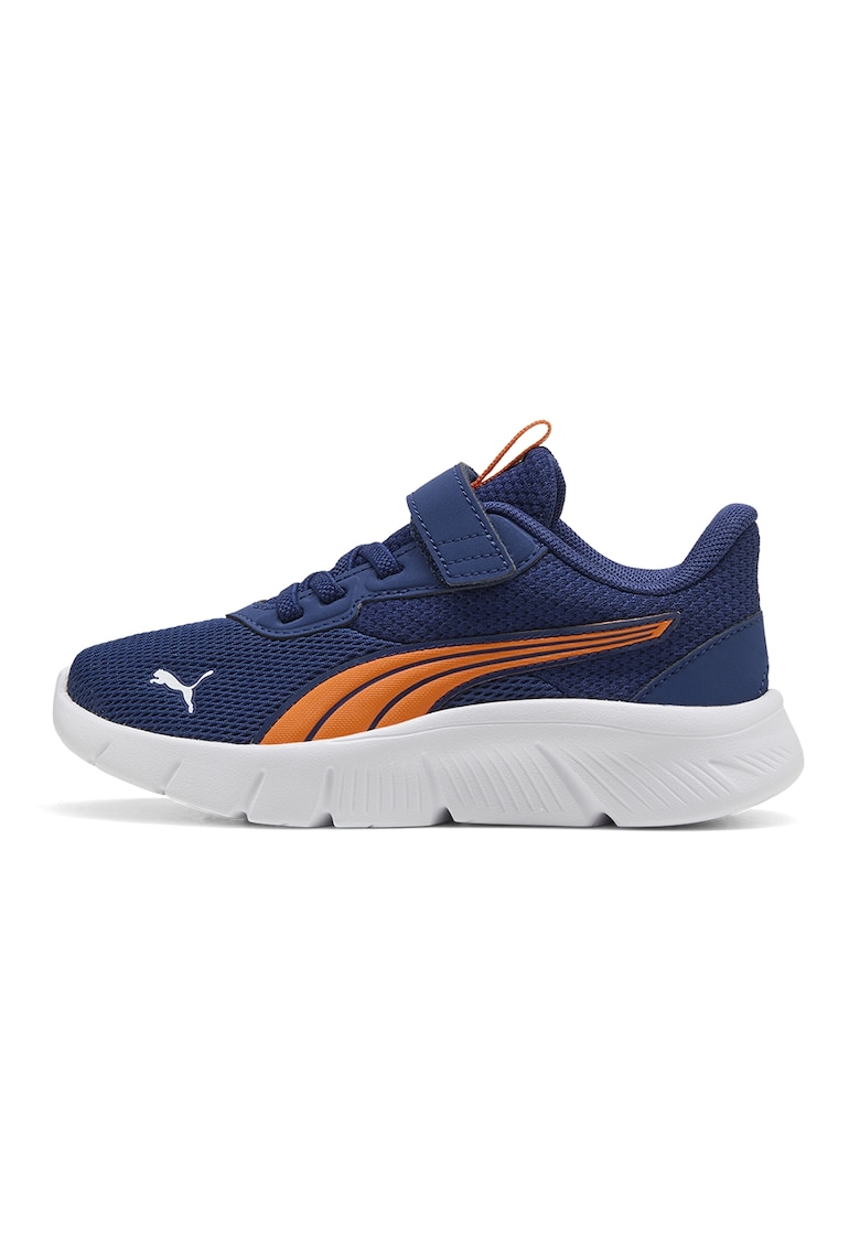 Pantofi sport FlexFocus Modern cu inchidere velcro - Albastru inchis/Portocaliu mandarina/Alb optic