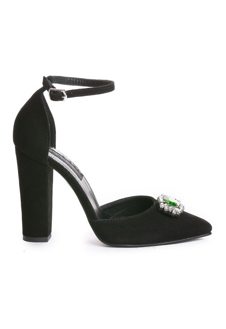 Pantofi Piele Naturala dama Negru Urban Emerald Pumps