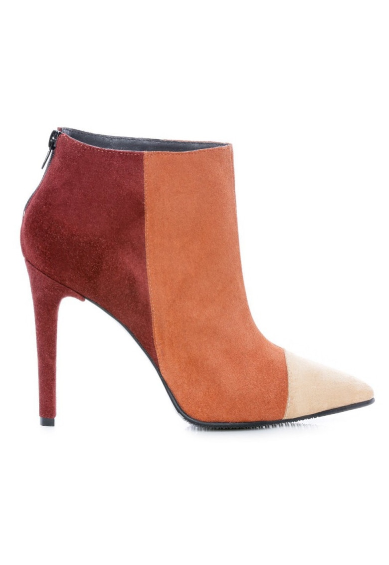 Botine dama Piele Naturala Caramiziu Emotion