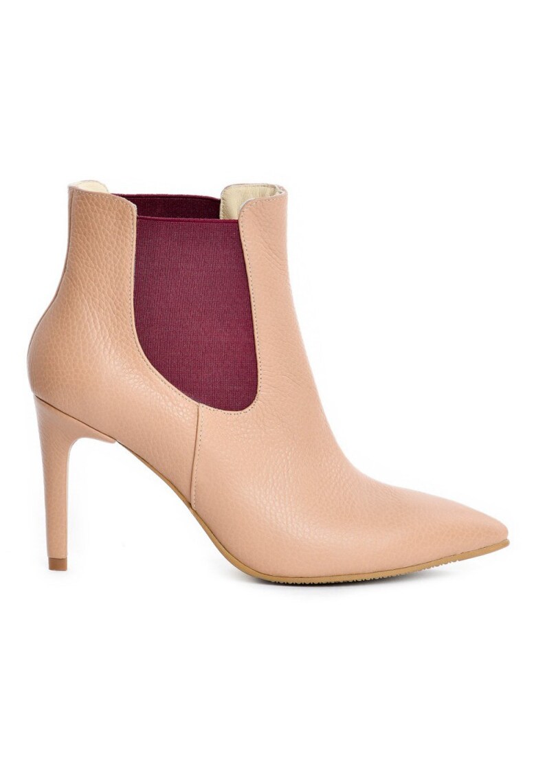 Botine dama All Day Nude Piele Naturala