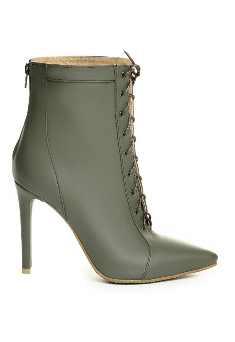 Botine dama Piele Naturala CThru Dark Khaki