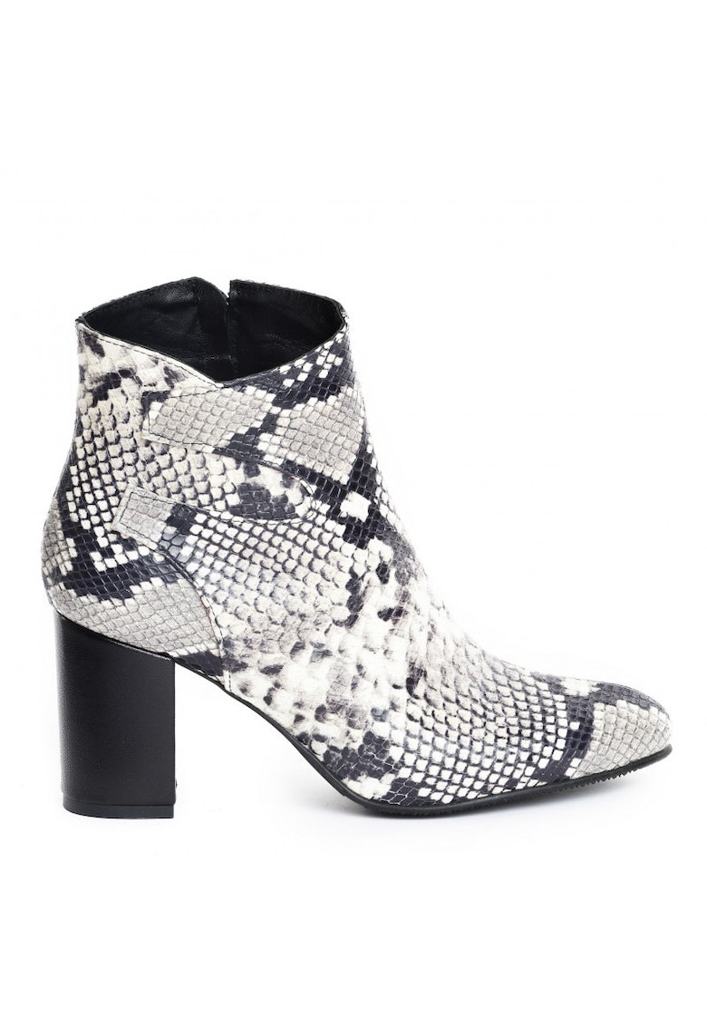 Ghete dama Piele Naturala Gri Charming
