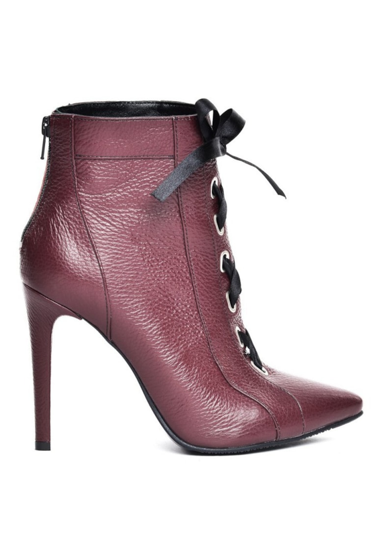 Botine dama Piele Naturala Annelise Burgundy