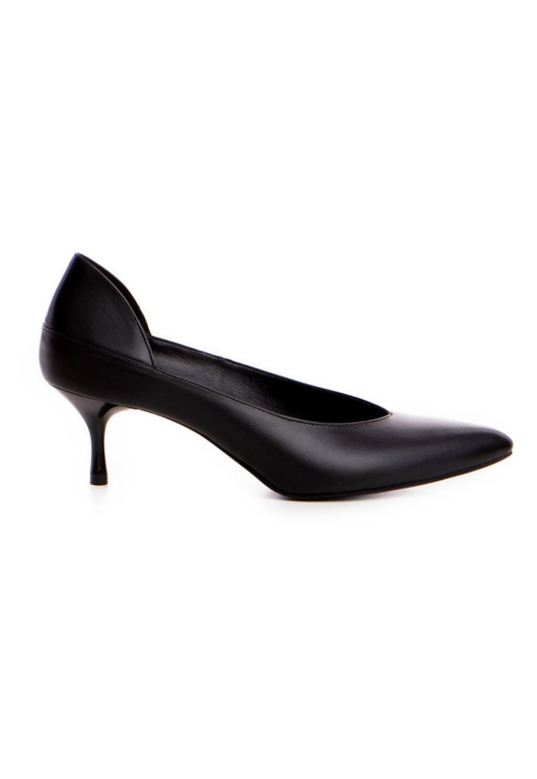 Pantofi stiletto piele naturala Negru Celine