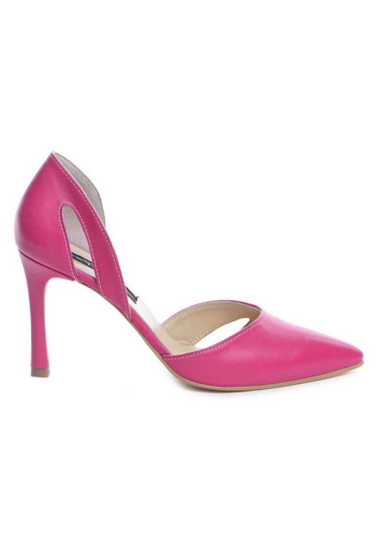 Pantofi stiletto piele naturala Roz Zaira