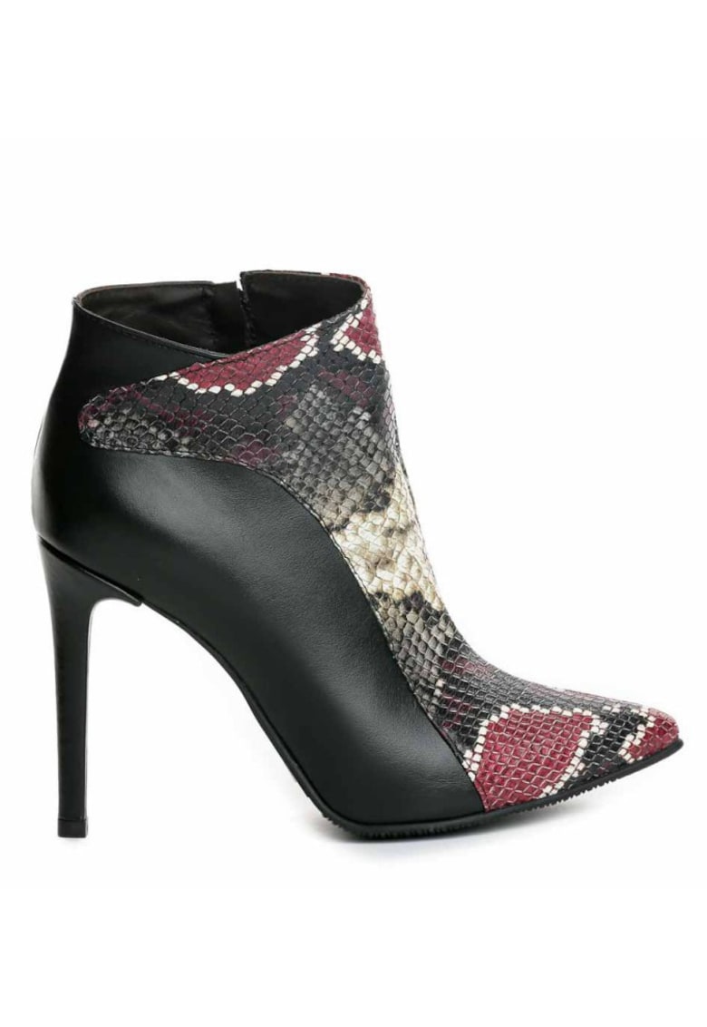 Botine Dama Piele Naturala Negru Alanna - Marimea