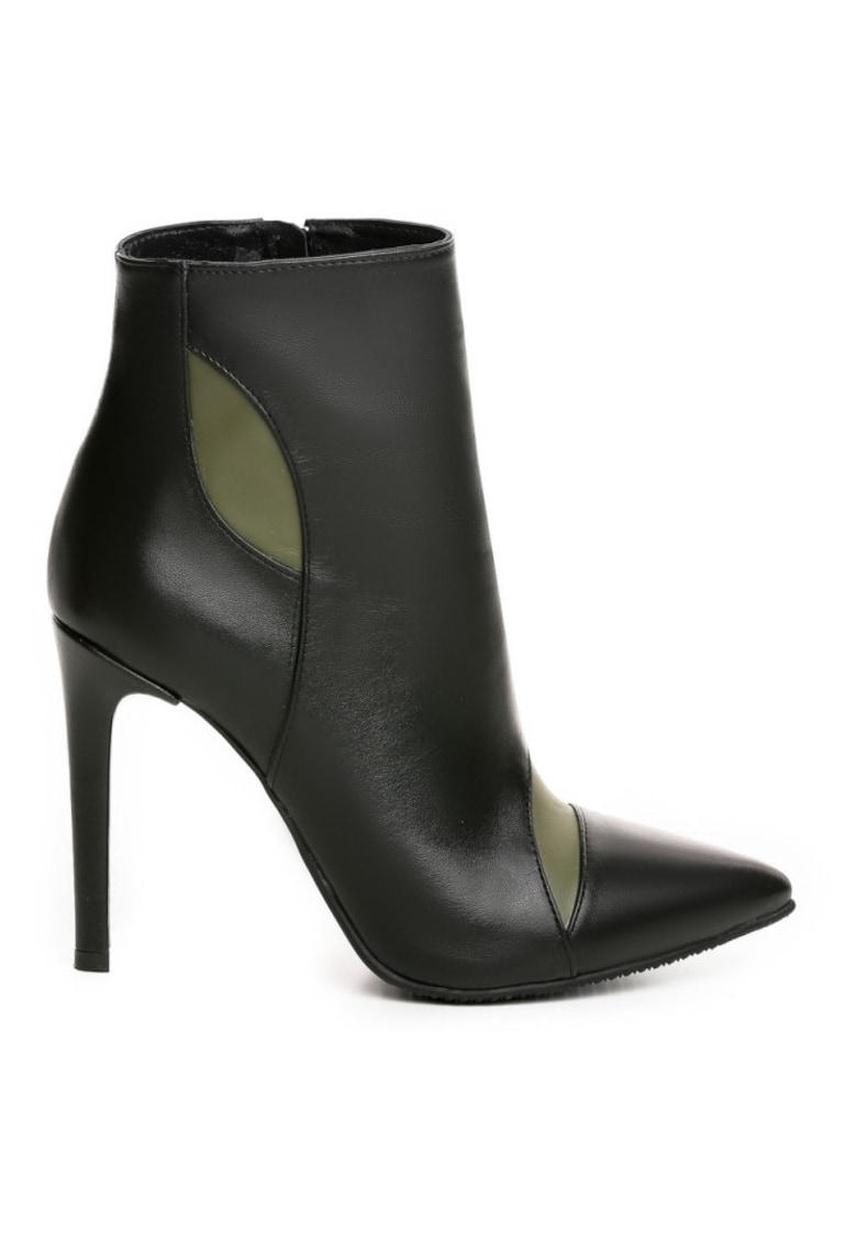 Botine dama Piele Naturala Negru Chloe