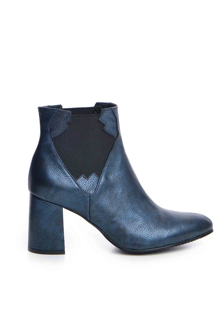 Ghete Dama Piele Naturala Bleumarin Love