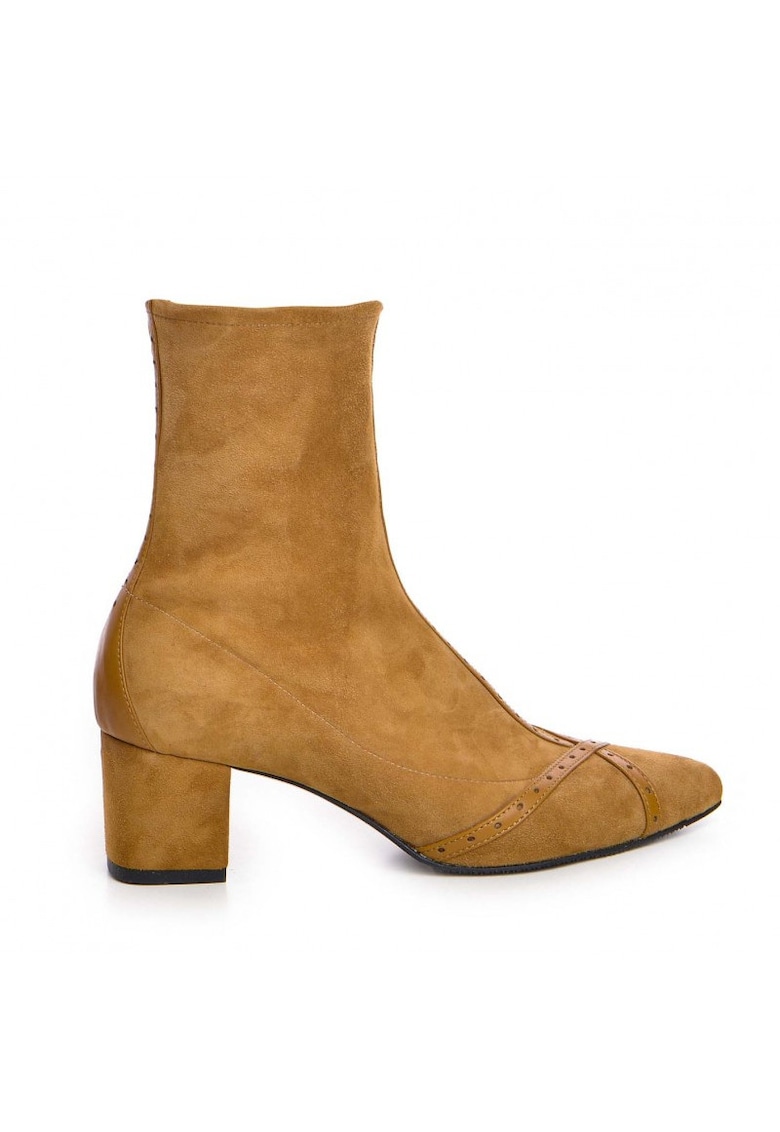 Botine Dama Piele Naturala Camel Kylie