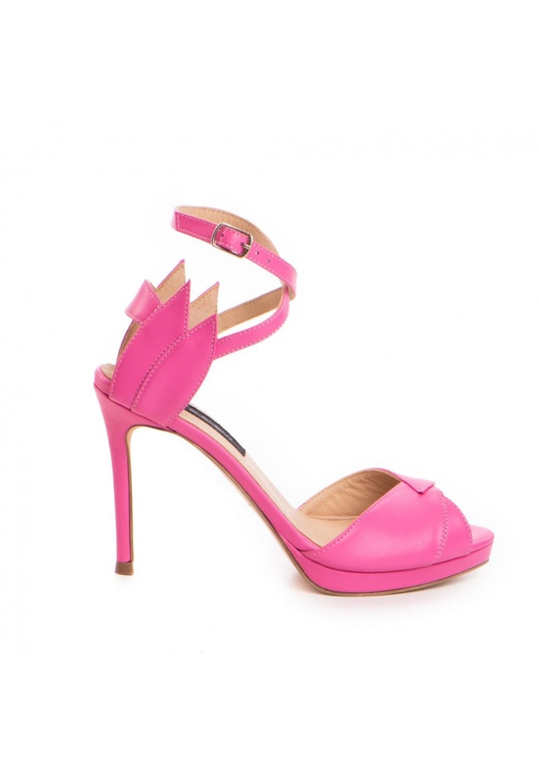 Sandale dama piele naturala Roz Flowers