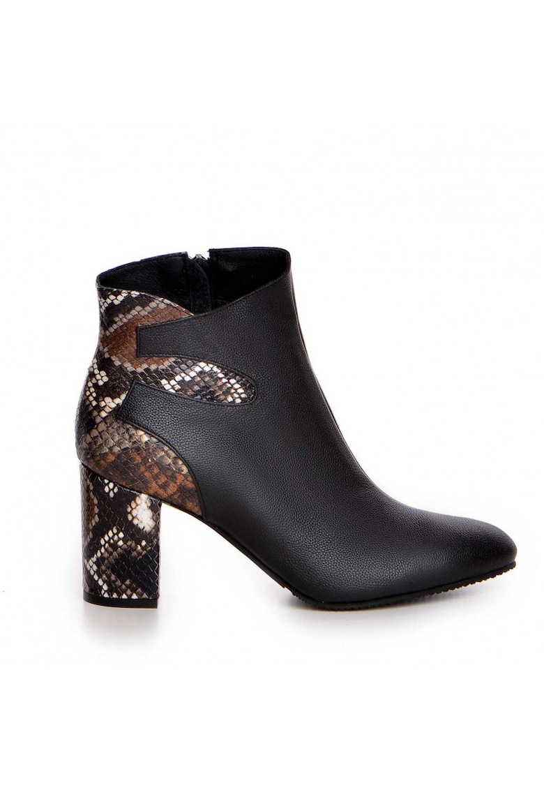 Ghete dama Piele Naturala Negru Charming