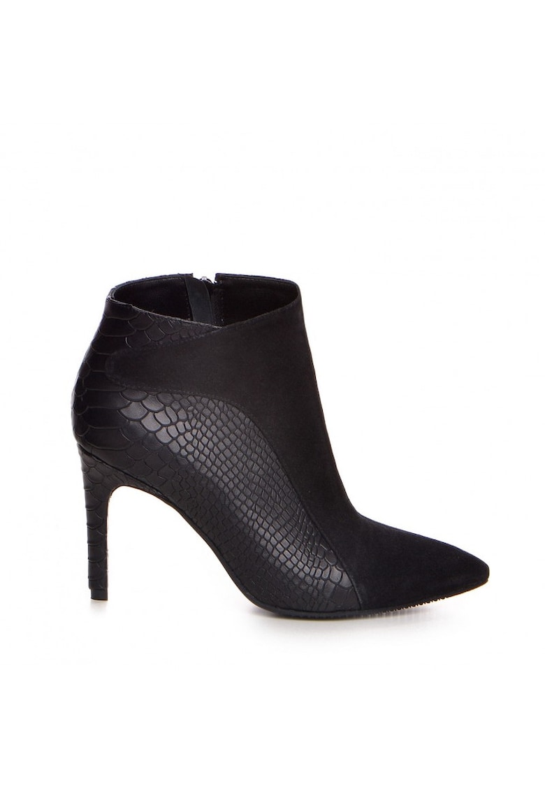 Botine Dama Piele Naturala Negru Alanna - Marimea