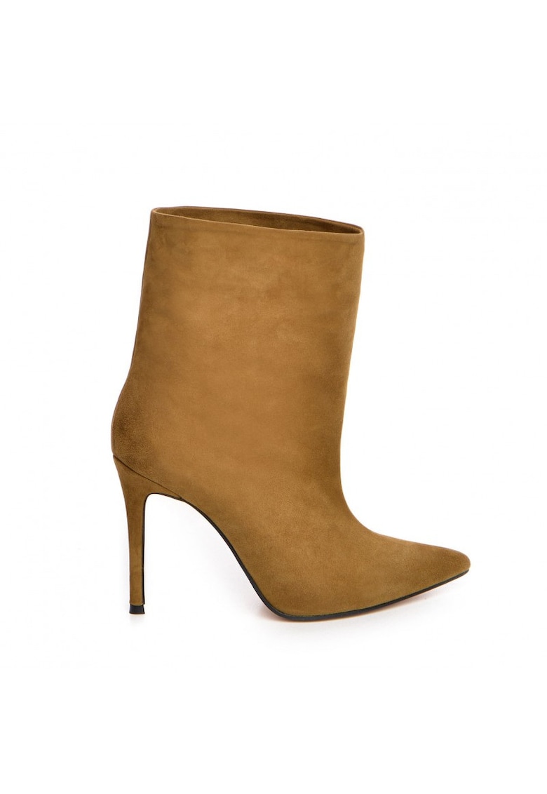Botine Dama Piele Naturala Camel Cardie