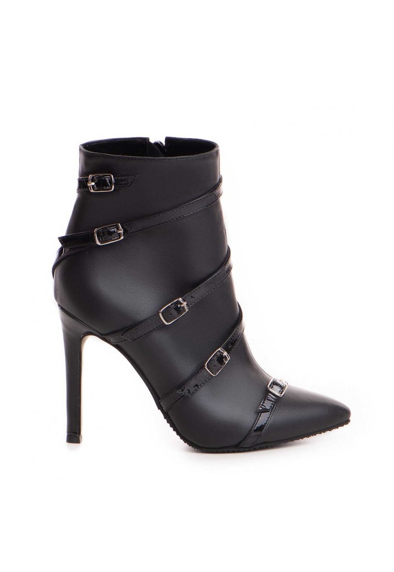 Botine Dama Piele Naturala Negru Micaela