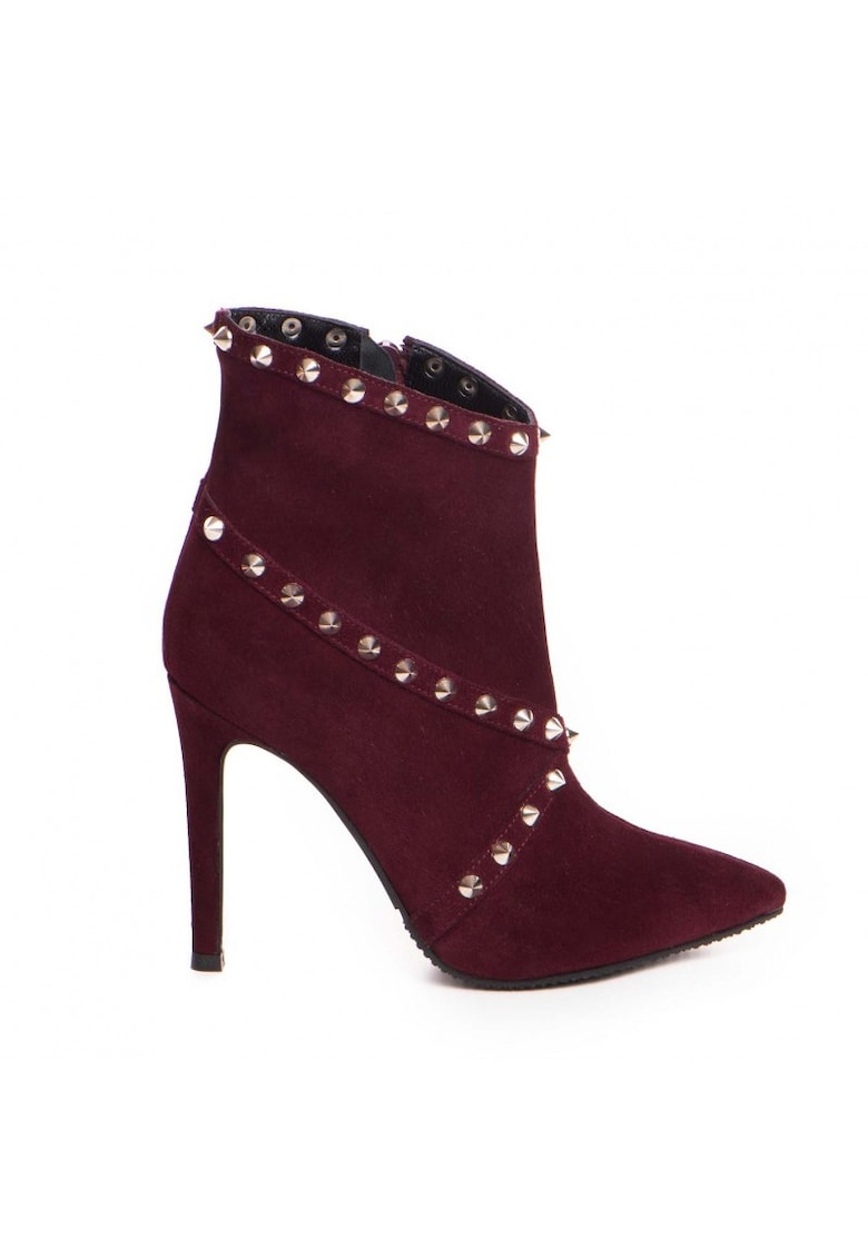 Botine Dama Piele Naturala Visiniu Calliope