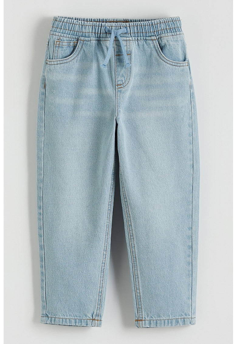 Blugi cu talie elastica - Albastru deschis -