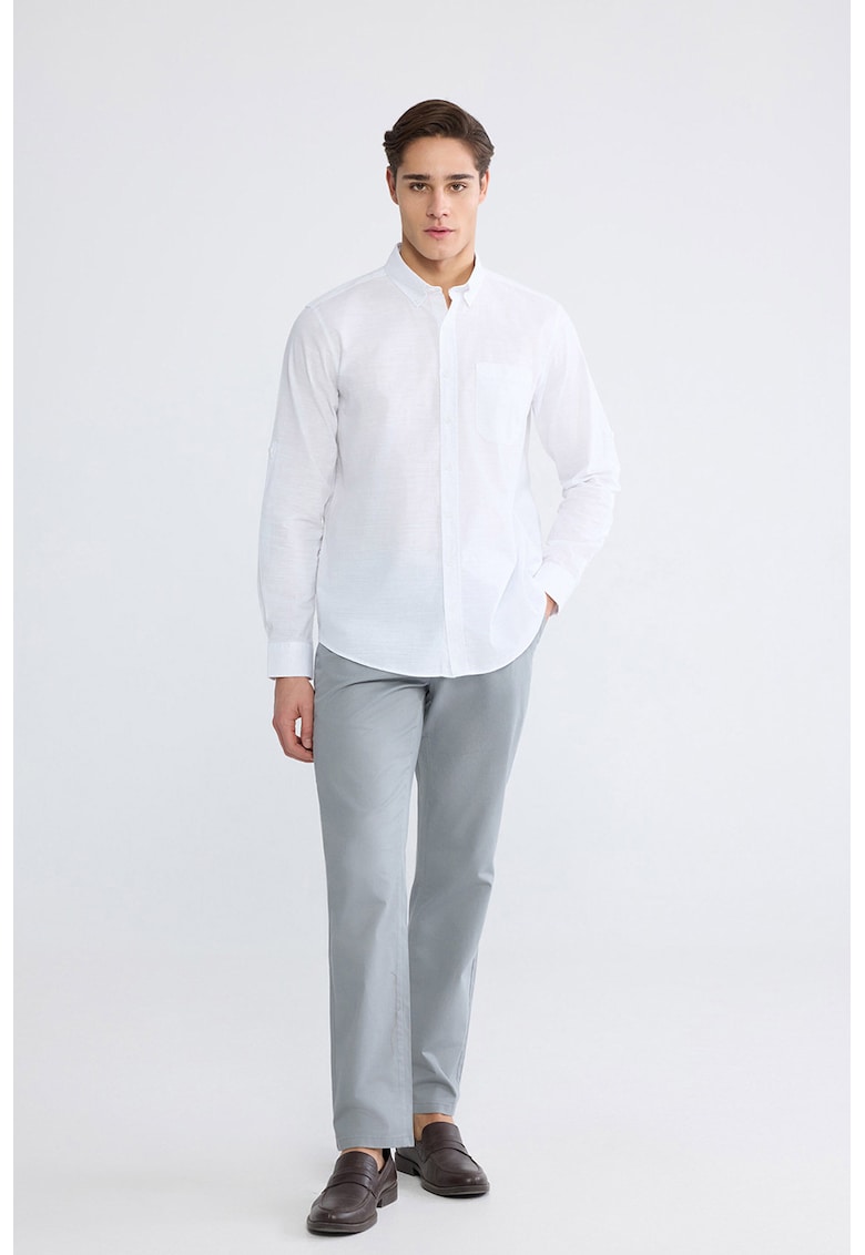 Camasa Oxford regular-fit - Alb optic