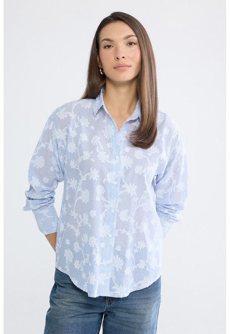 Camasa regular fit cu guler clasic - Albastru deschis