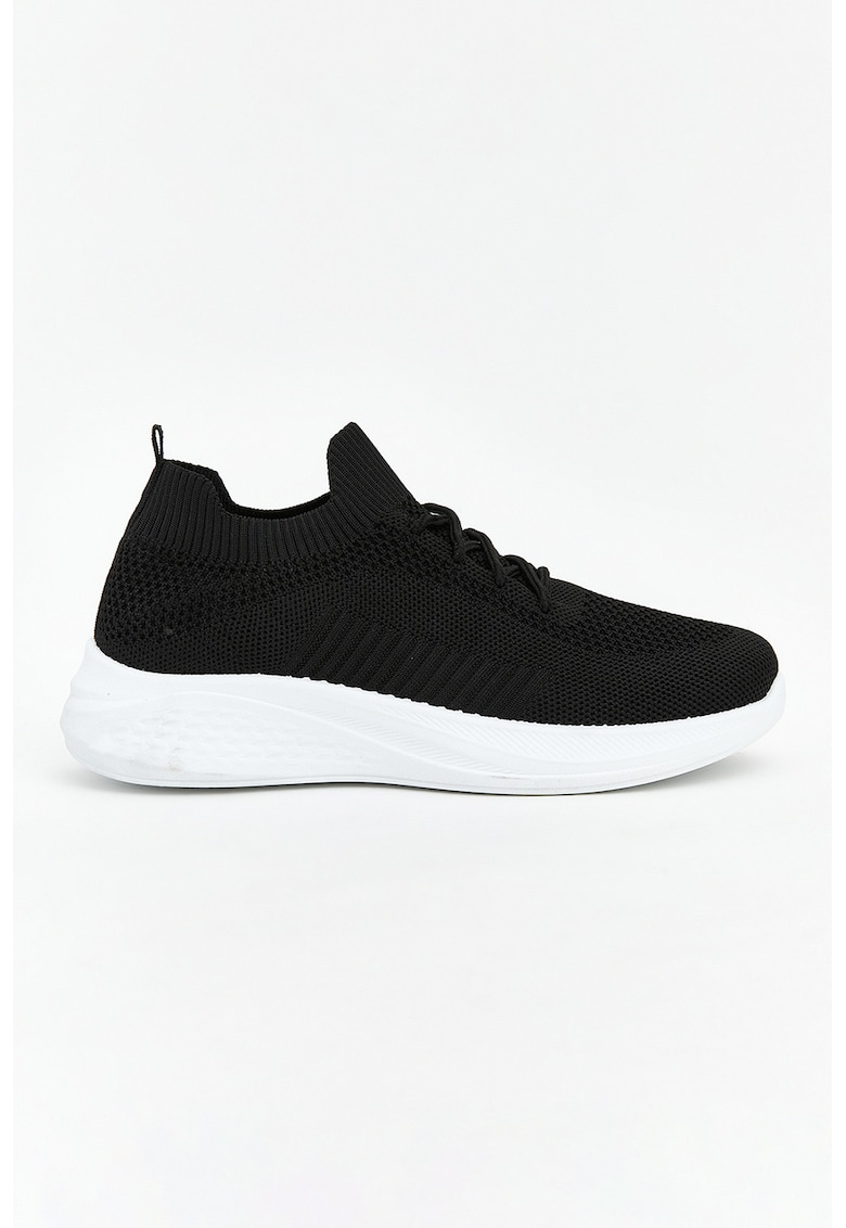 Pantofi sport slip-on din material textil - Negru