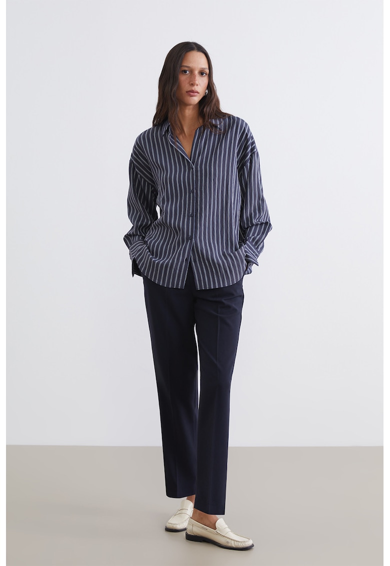 Pantaloni conici cu snur - Albastru ultramarin