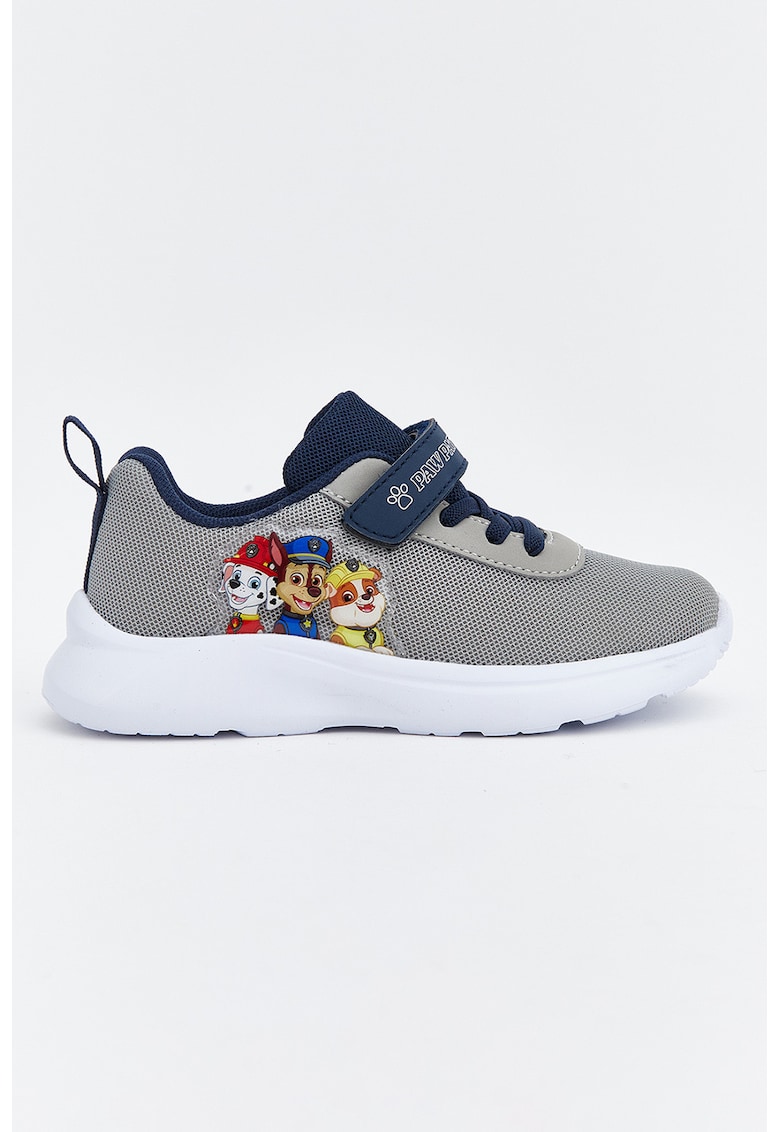 Pantofi sport cu velcro Paw Patrol - Gri inchis/Bleumarin