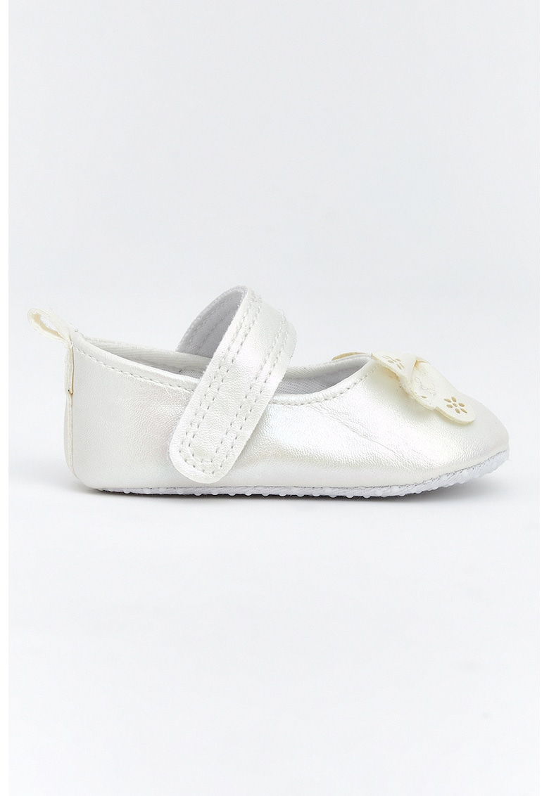 Balerini Mary Jane cu funda - Alb