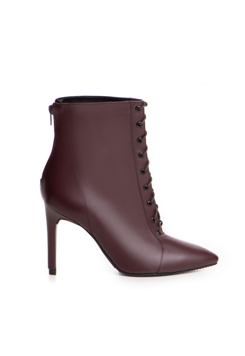 Botine dama Piele Naturala Visiniu CThru