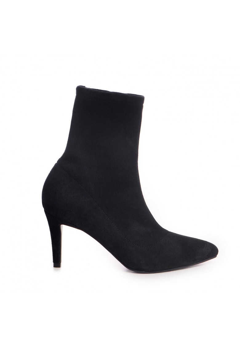 Botine Dama Piele Naturala Amora Negru