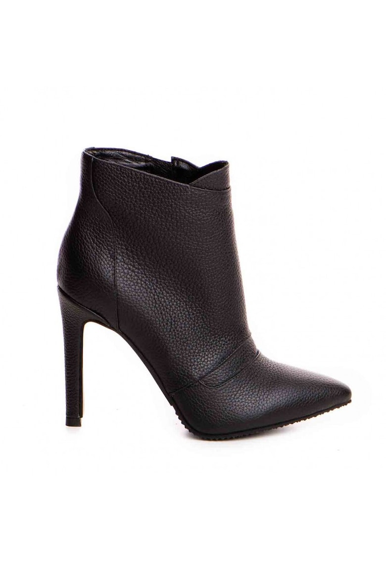 Botine Dama Piele Naturala Negru Fiona