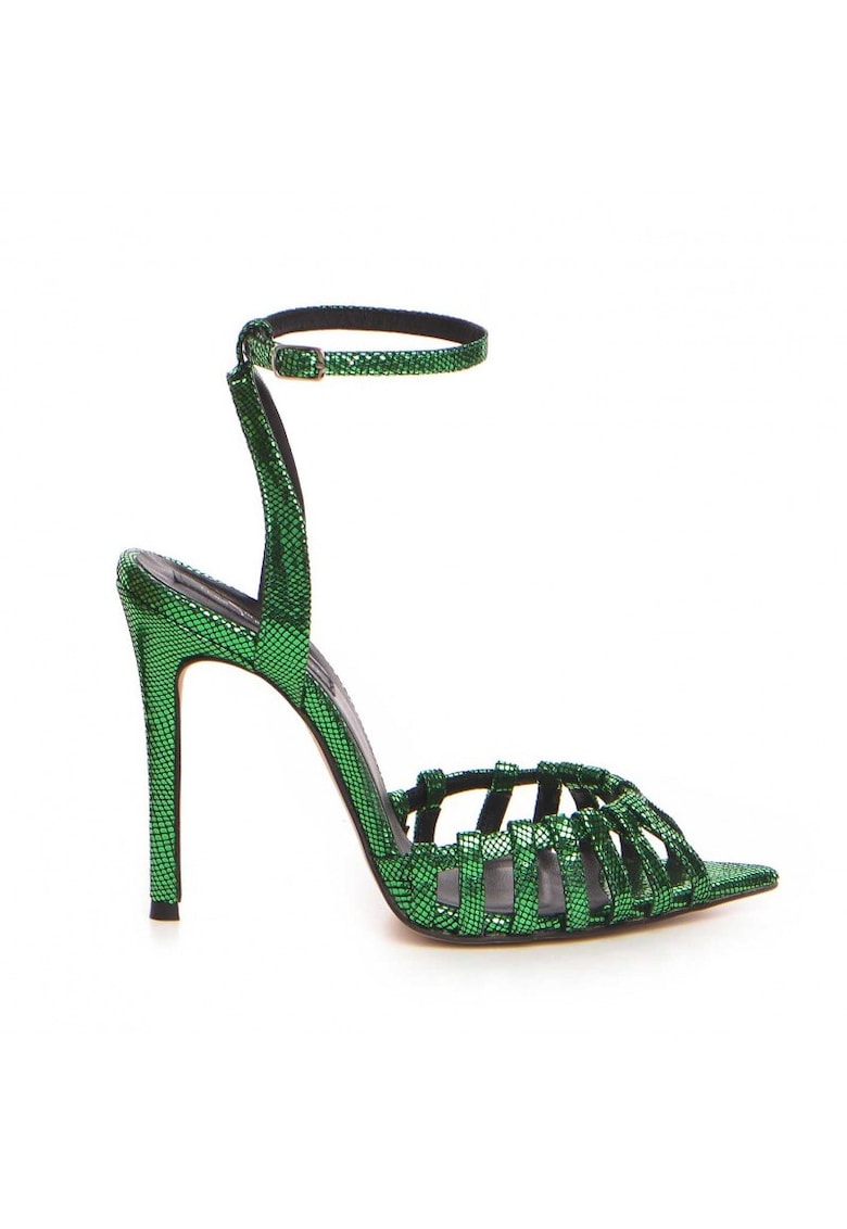 Sandale dama piele naturala Verde Kris