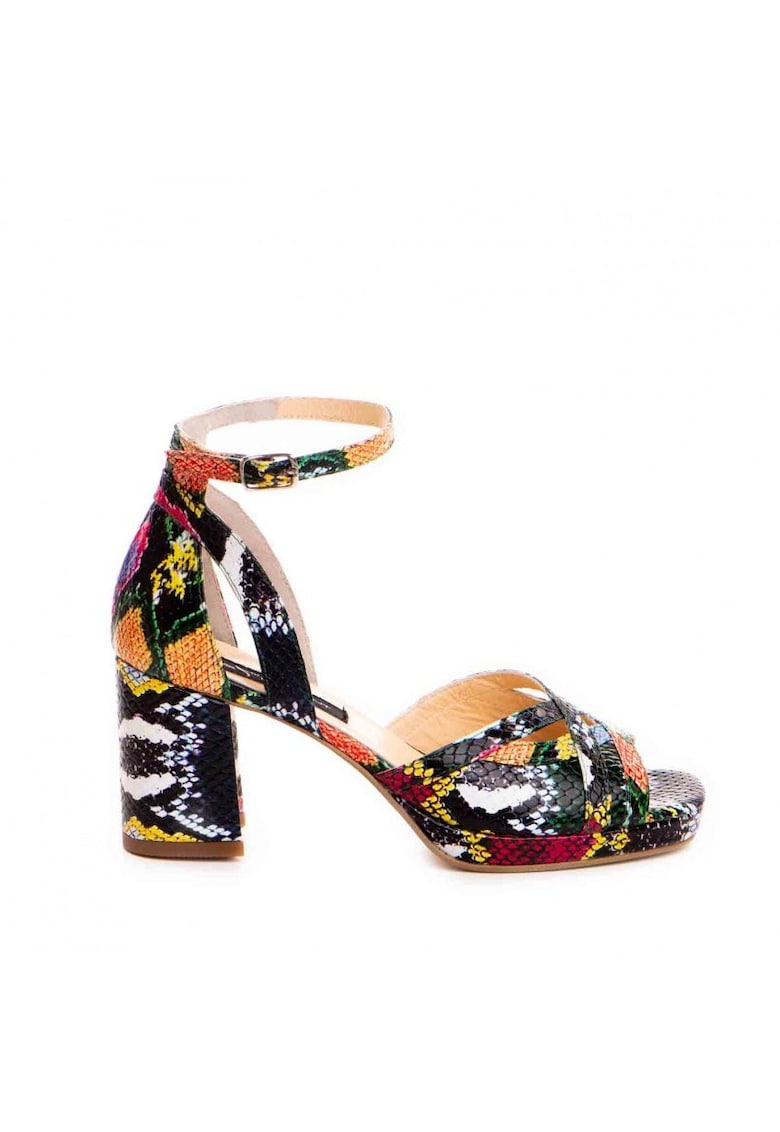 Sandale dama piele naturala Multicolor Mikaela