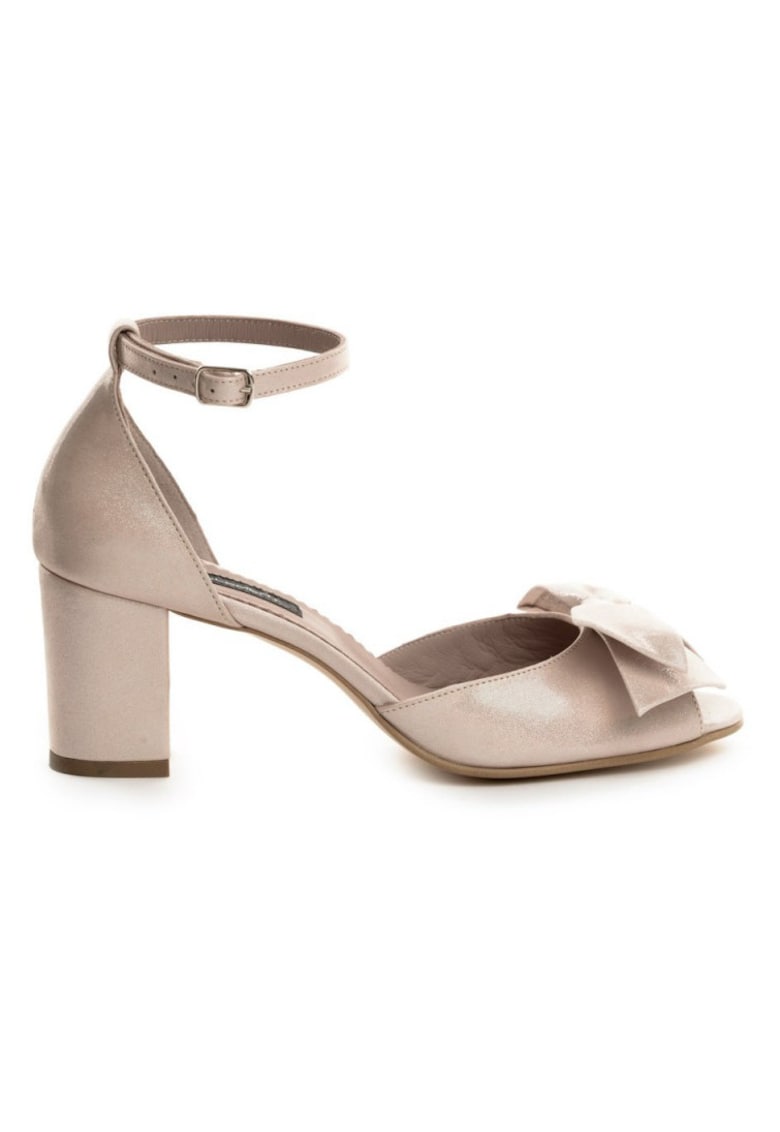 Sandale mireasa piele naturala Bej Daisy