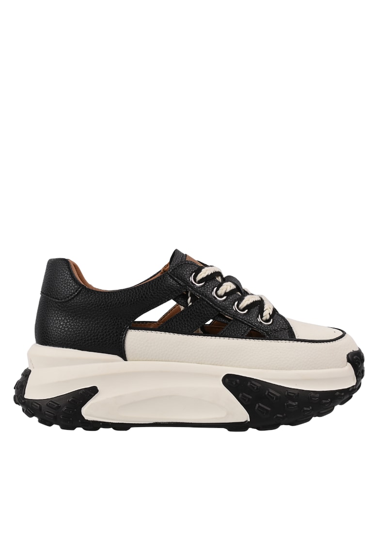 Pantofi sport - dama - 9071 negru - piele naturala - Negru