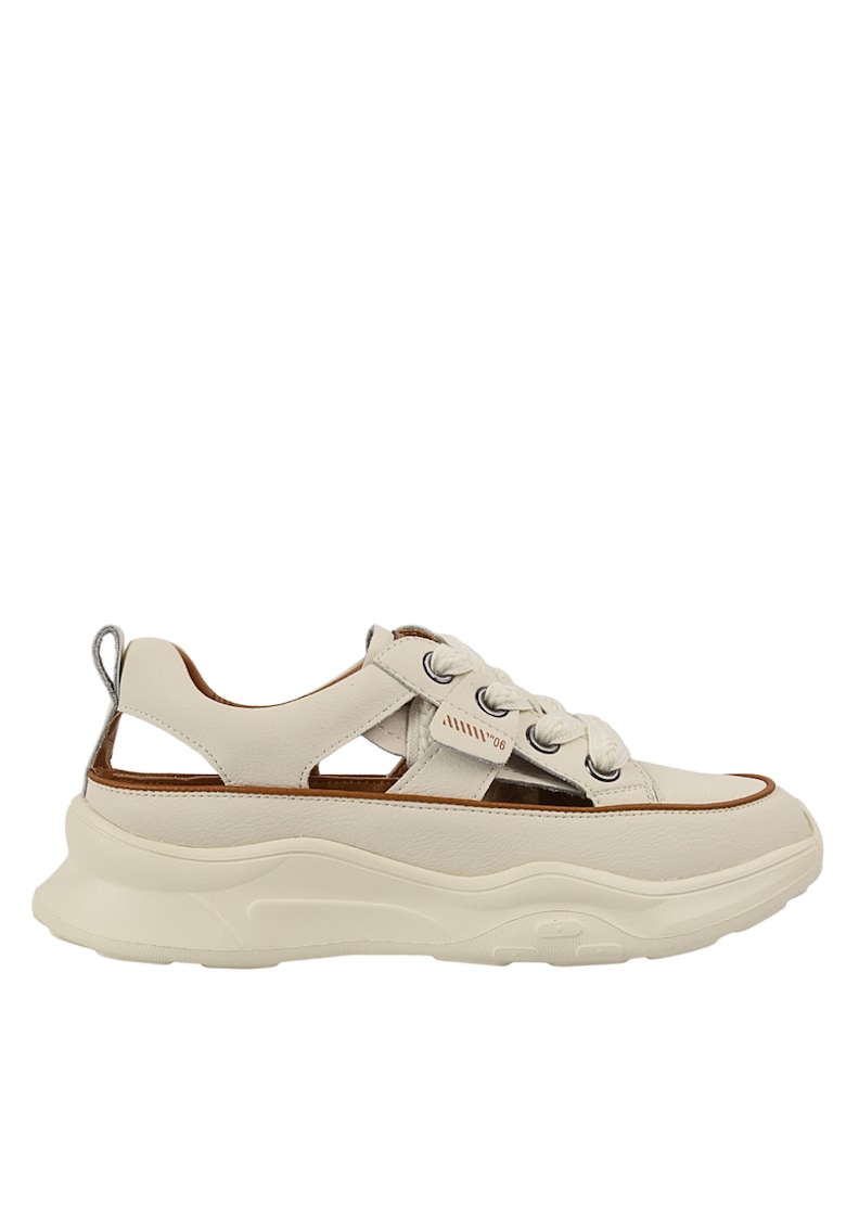 Pantofi sport alb din piele naturala - Alb