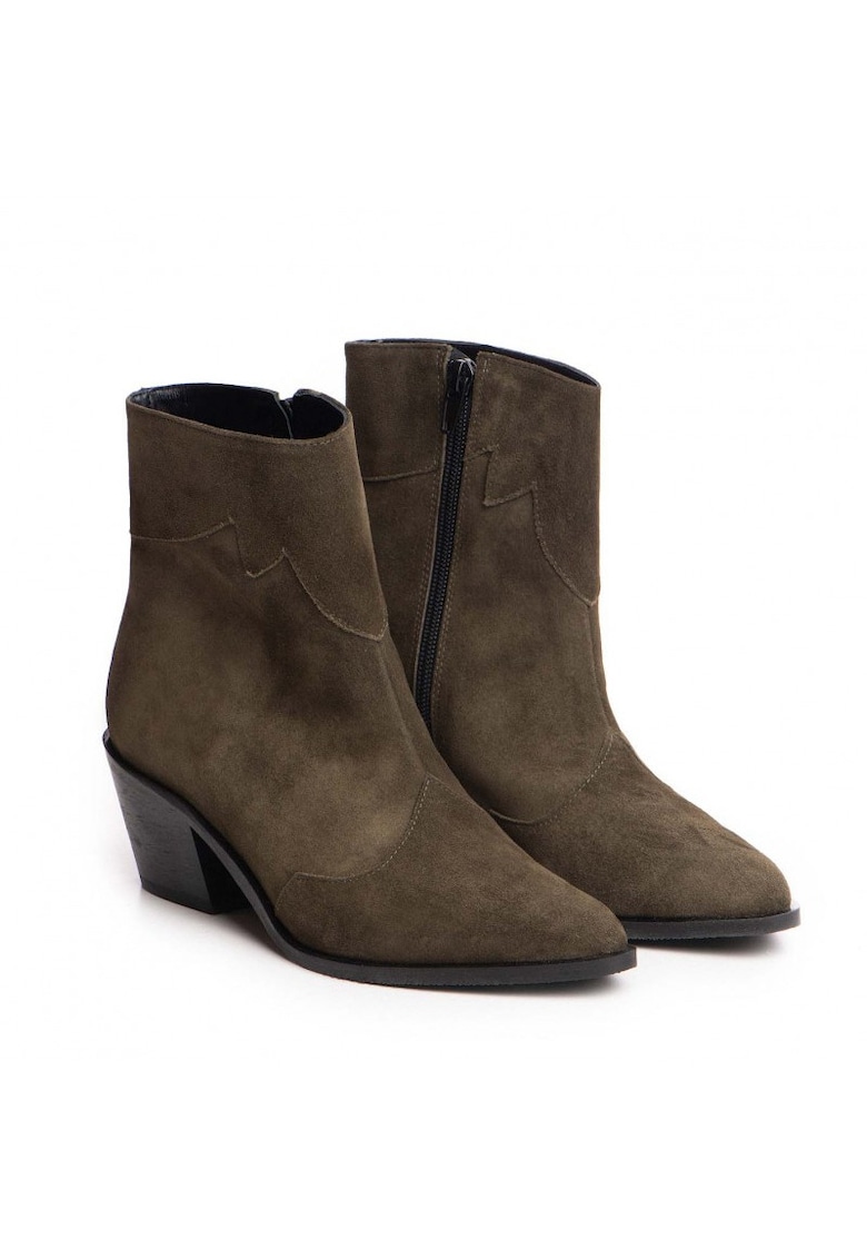 Ciocate dama Piele Naturala Khaki Sage