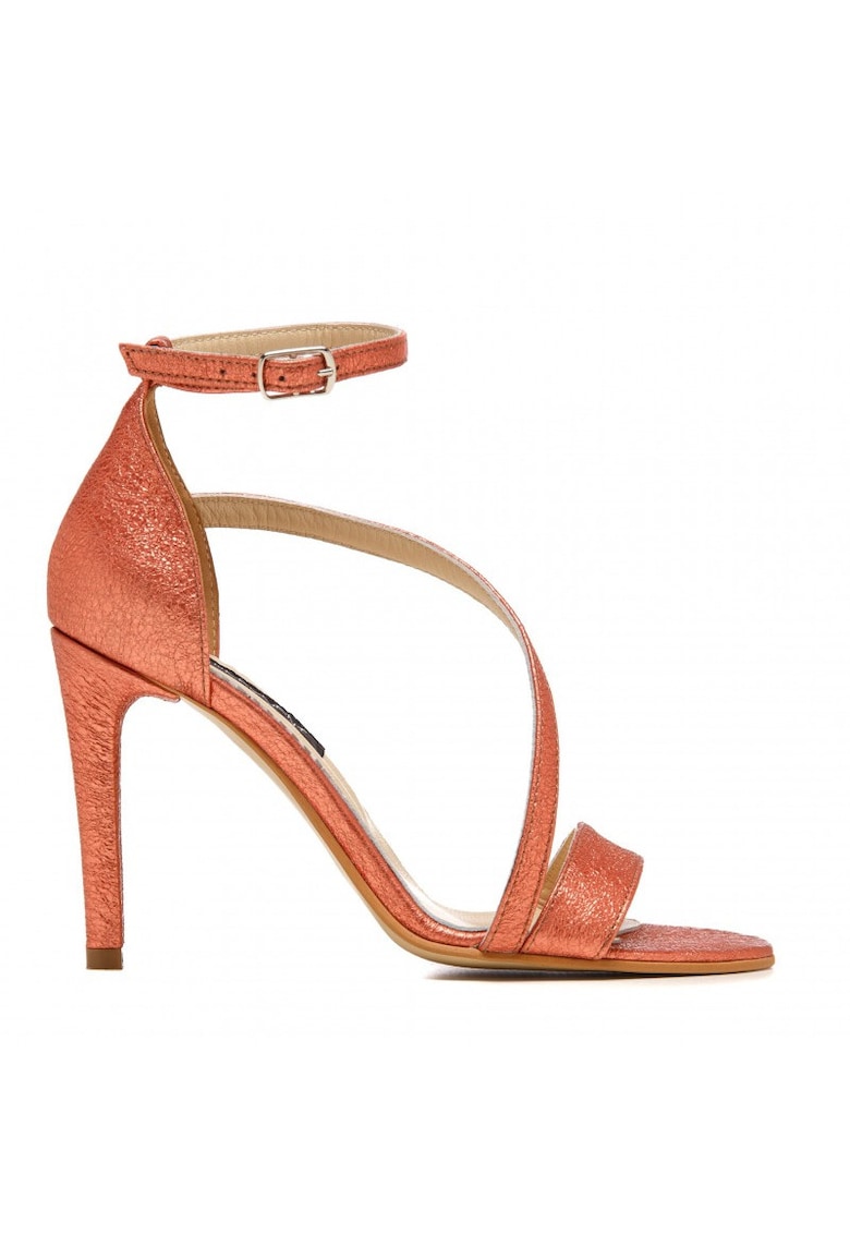 Sandale dama piele naturala Evening Peach