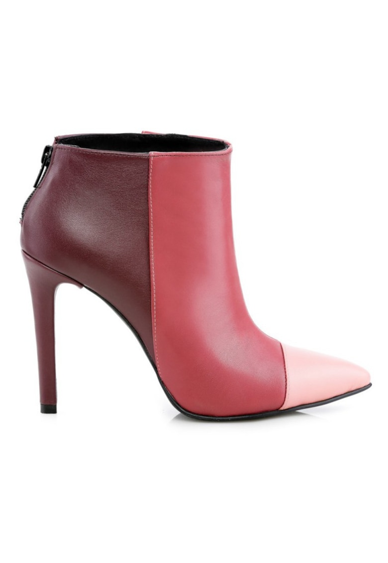 Botine dama Piele Naturala Marsala Emotion