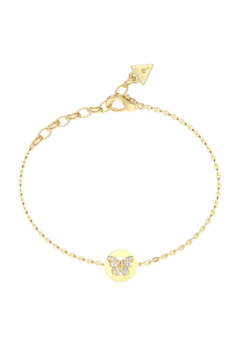 Bratara de lant cu talisman fluture - Auriu