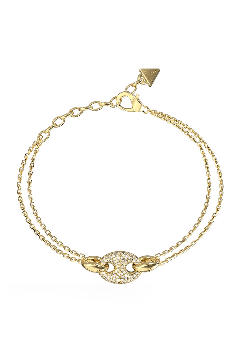 Bratara de otel inoxidabil cu cristale - Auriu