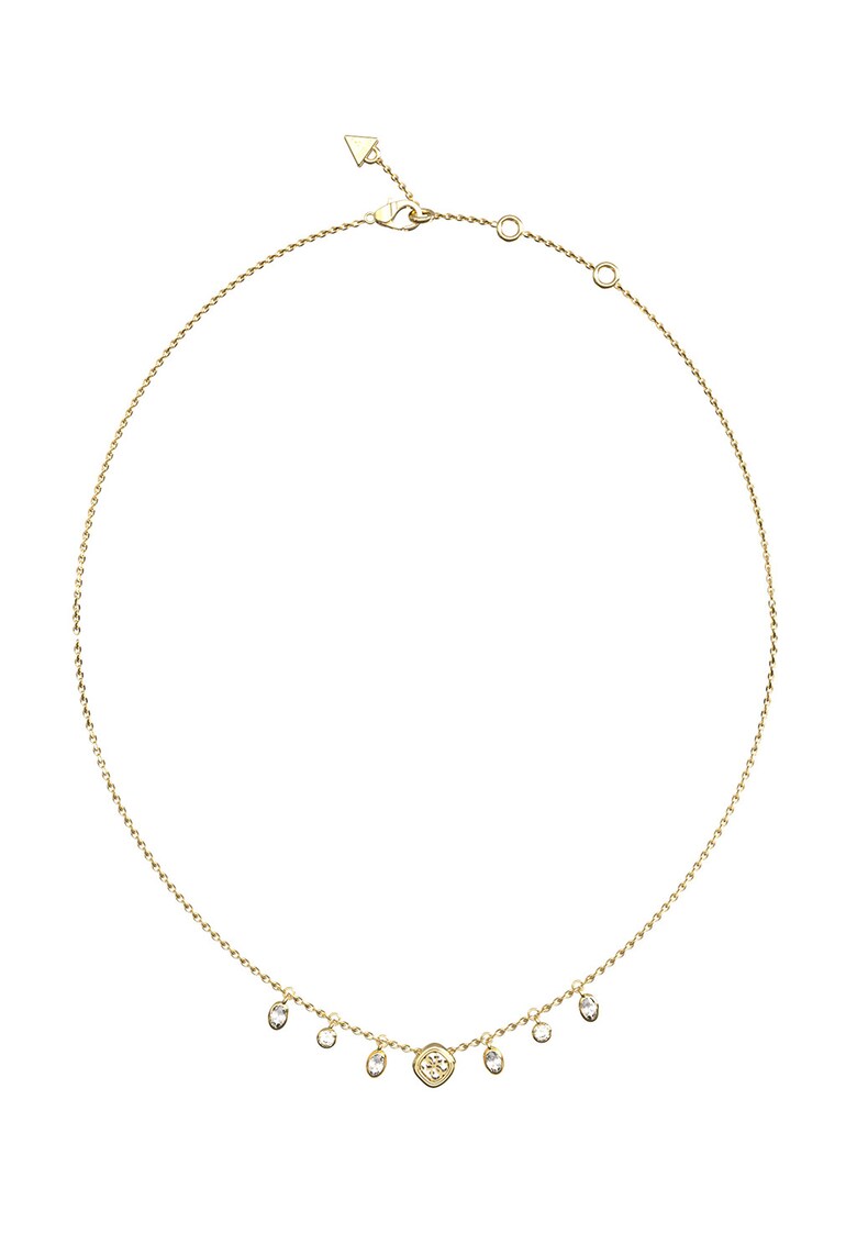 Colier cu pandantive si cristale - Auriu