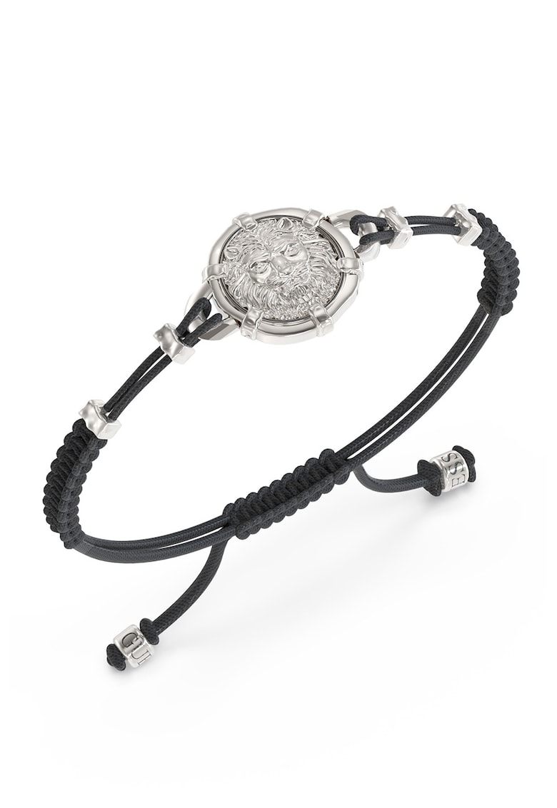 Bratara ajustabila - Negru/Argintiu