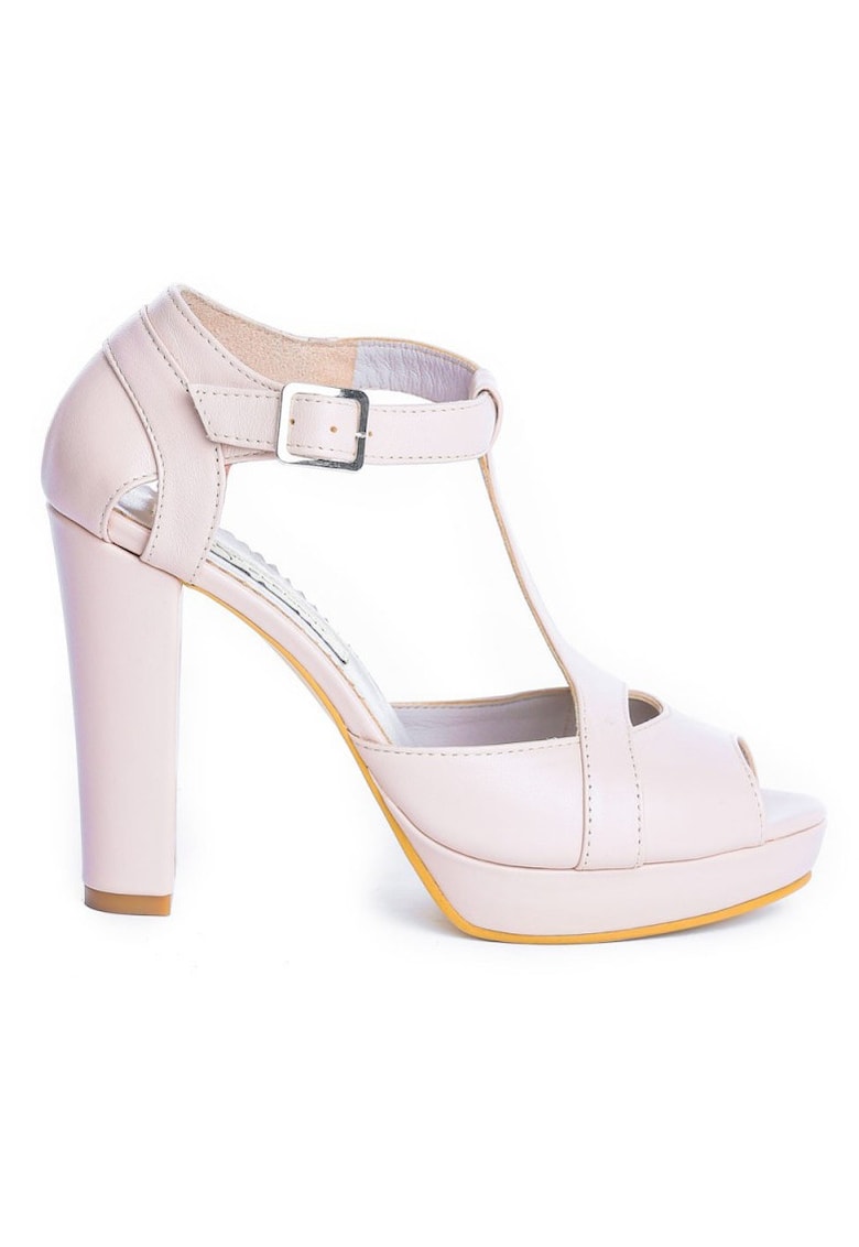 Sandale mireasa piele naturala NUDE ROSE Anais