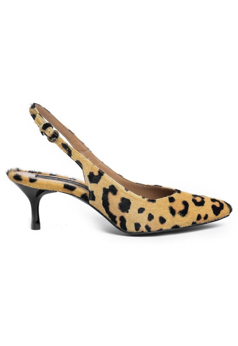 Pantofi stiletto piele naturala Nude Kate