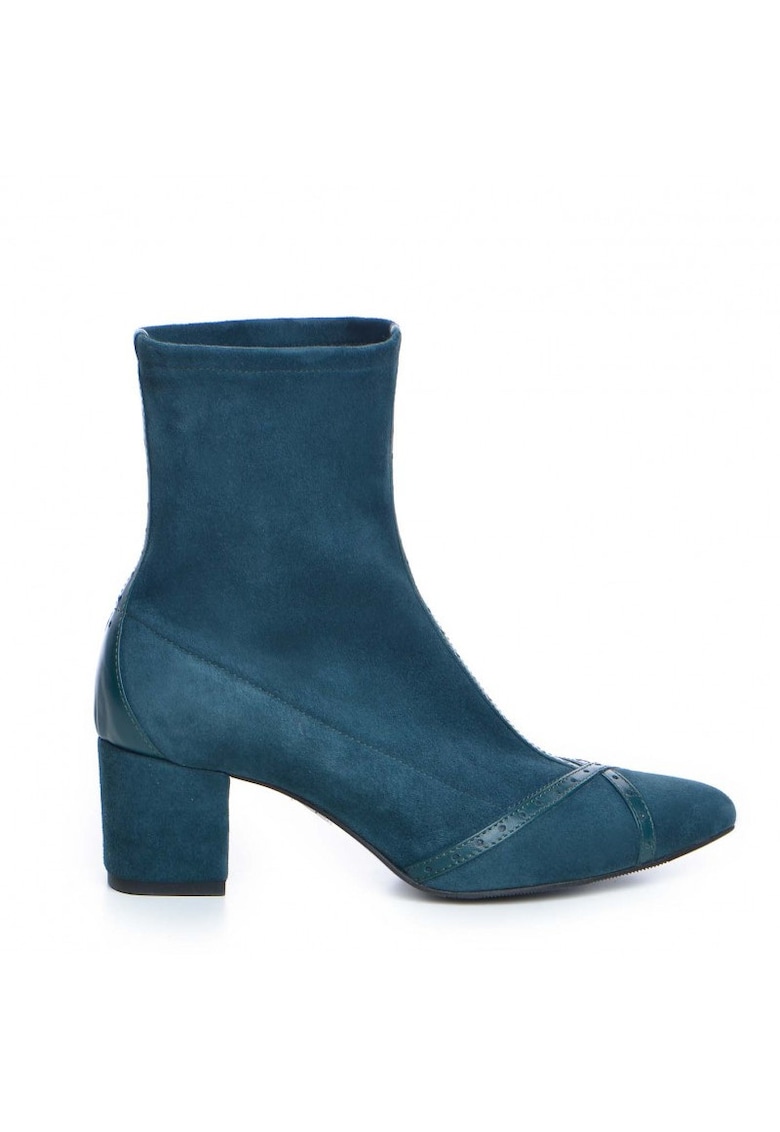 Ghete Dama Piele Naturala Verde Petrol Kylie